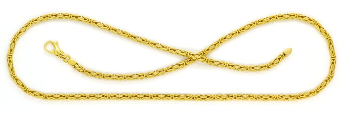 Foto 1 - Goldkette Königskette in 55cm Länge 14K massiv Gelbgold, K3150