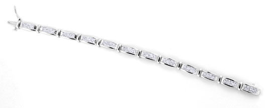 Foto 3 - Diamant-Armband, 324 Diamanten Princess Schliff Schmuck, S4431