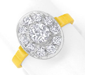 Foto 1 - Ring 1,22ct Diamanten Altschliff, Handarbeit 18K, S6167